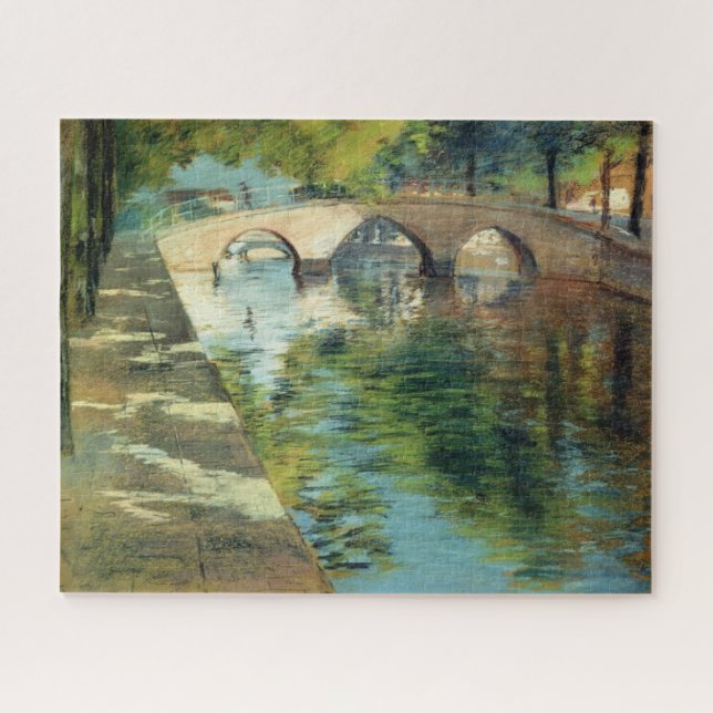 Puzzle Réflexions sur un canal (par William Merritt Chase (Horizontal)