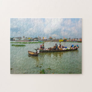 Puzzle Réfugiés bangladais en bateau.