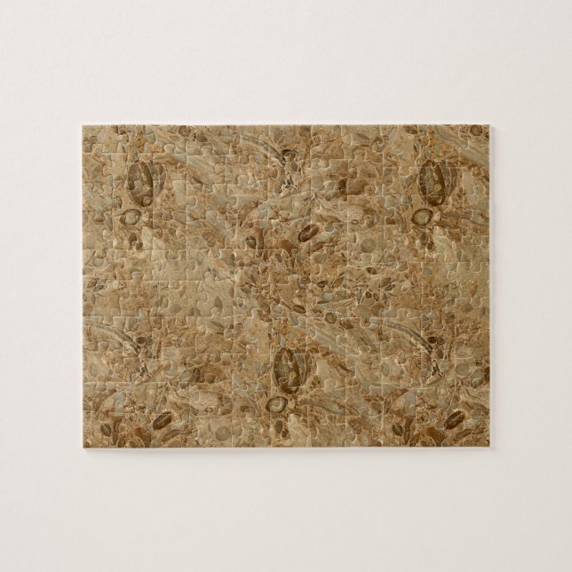 Puzzle Regard fossile de marbre Brown (Horizontal)