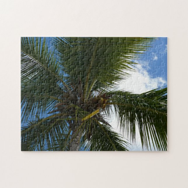 Puzzle Regard sur le palmier à coco Nature tropicale (Horizontal)