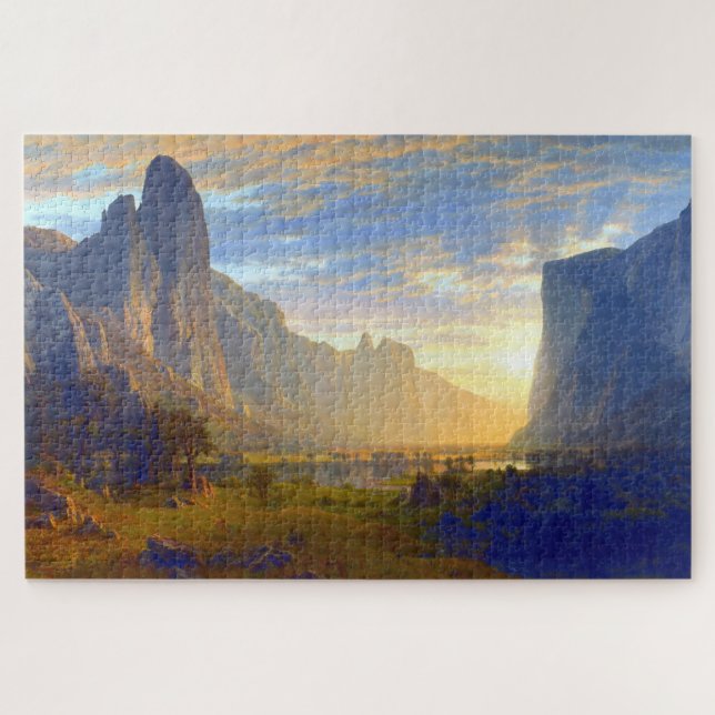 Puzzle Regardant la vallée de Yosemite Albert Bierstadt 1 (Horizontal)