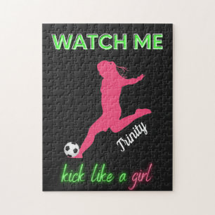 Puzzle Regarde-Moi Tuer Comme Une Fille De Football
