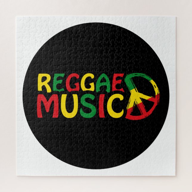 Puzzle Reggae Musique design, reggae art (Vertical)