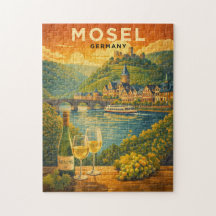 Région viticole de Moselle Allemagne Voyage Art vi