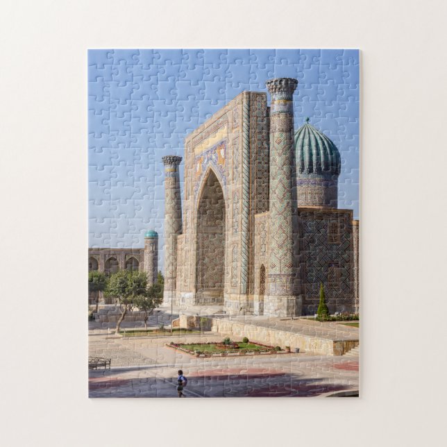 Puzzle Registan square at sunset - Samarkand, Uzbekistan (Vertical)