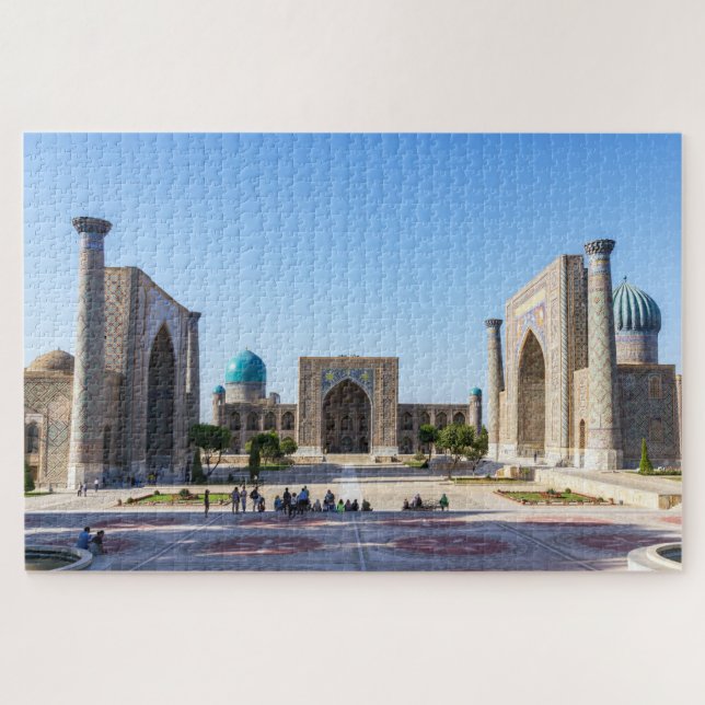 Puzzle Registan square at sunset - Samarkand, Uzbekistan (Horizontal)