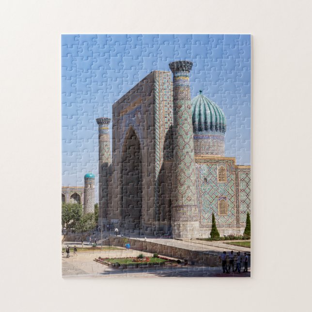 Puzzle Registan square - Samarkand, Uzbekistan, Asia (Vertical)