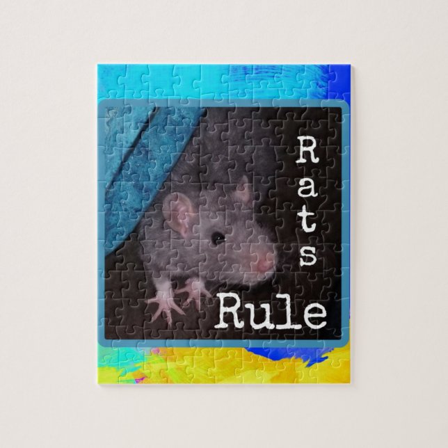 Puzzle Règle de rats (colorée) (Vertical)