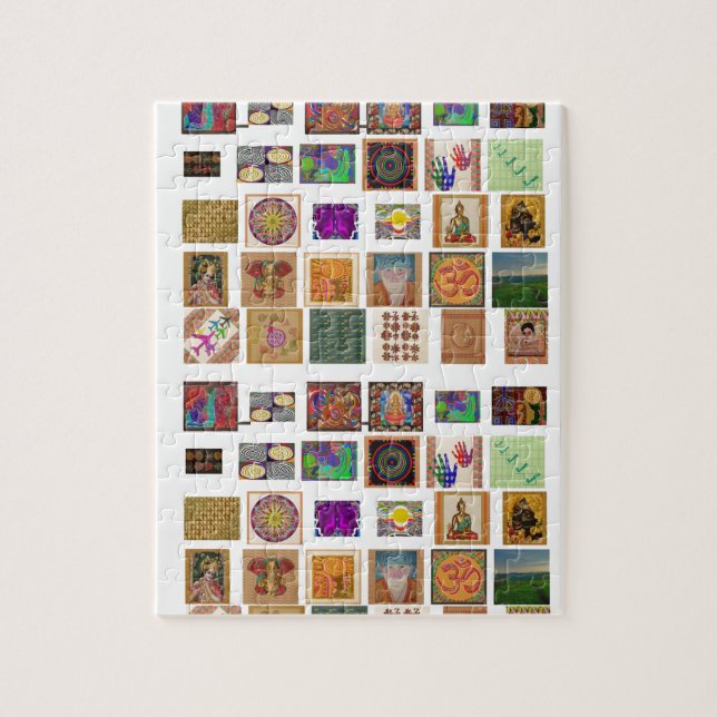 Puzzle reiki, ommantra, Bouddha, ganesh, chokurei, (Vertical)