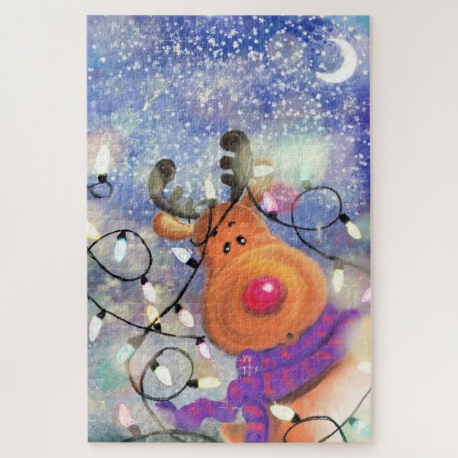 Puzzle Reindeer de Noël (Vertical)