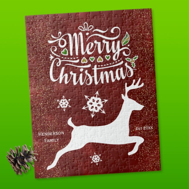 Puzzle Reinder de Noël en Bourgogne (Créateur téléchargé)