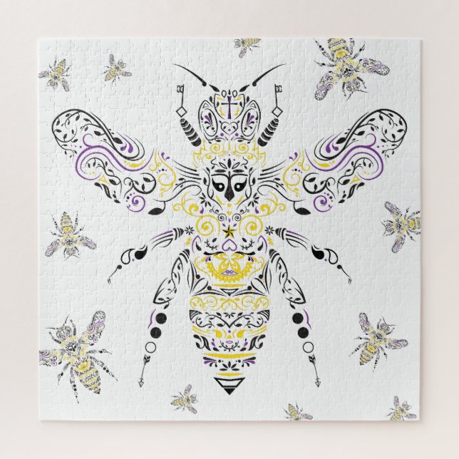 Puzzle reine des abeilles (Vertical)