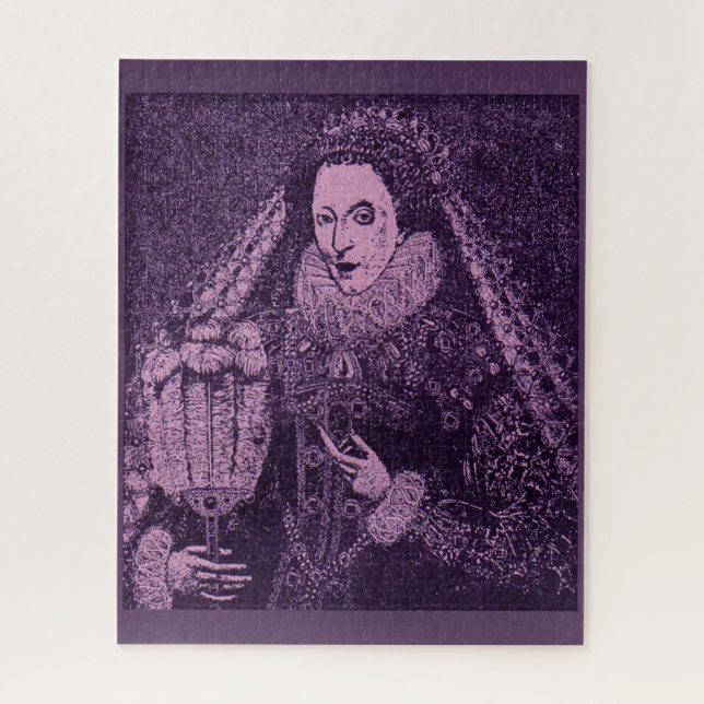 Puzzle Reine Elizabeth I en lavande (Vertical)