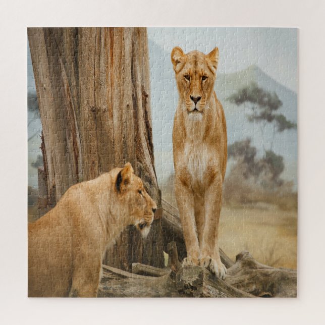 Puzzle Reine Lionne (Vertical)