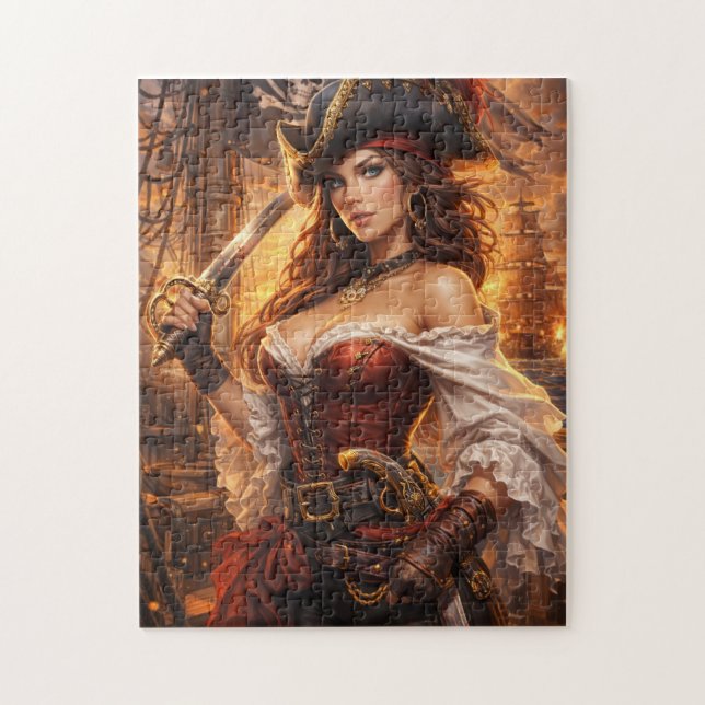 Puzzle Reine pirate des mers écarlates (Vertical)