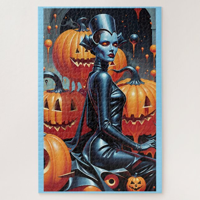 Puzzle Reine sorcière du week-end de la mode d'automne (Vertical)