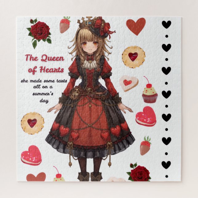 Puzzle Reines des cœurs Tarts Saint-Valentin (Vertical)