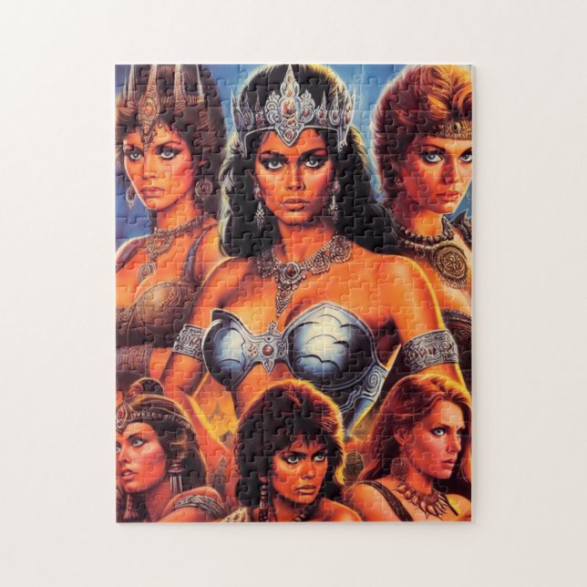 Puzzle Reines Guerrières Vintage (Vertical)