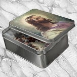Puzzle Religieux vintage, Portrait Jésus Christ avec Halo<br><div class="desc">Illustration vintage profil de la religion dessin représentant Jésus Christ. Chef du Christ. Cette conception paisible montre un jeune homme religieux,  Jésus,  a une barbe et porte une robe sainte,  sa tête est entourée d'une aura,  un halo brillant.</div>