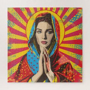 Puzzle Religion Sainte Marie Pop Art