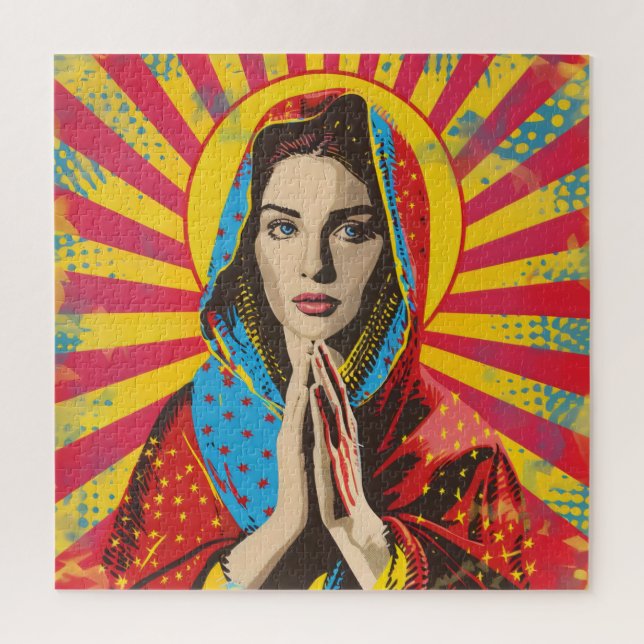 Puzzle Religion Sainte Marie Pop Art (Vertical)