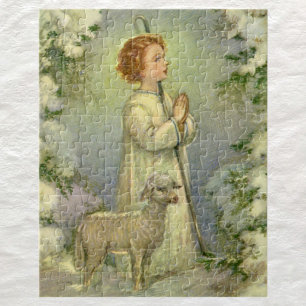 Puzzle Religion vintage, Christ le Bon Pasteur