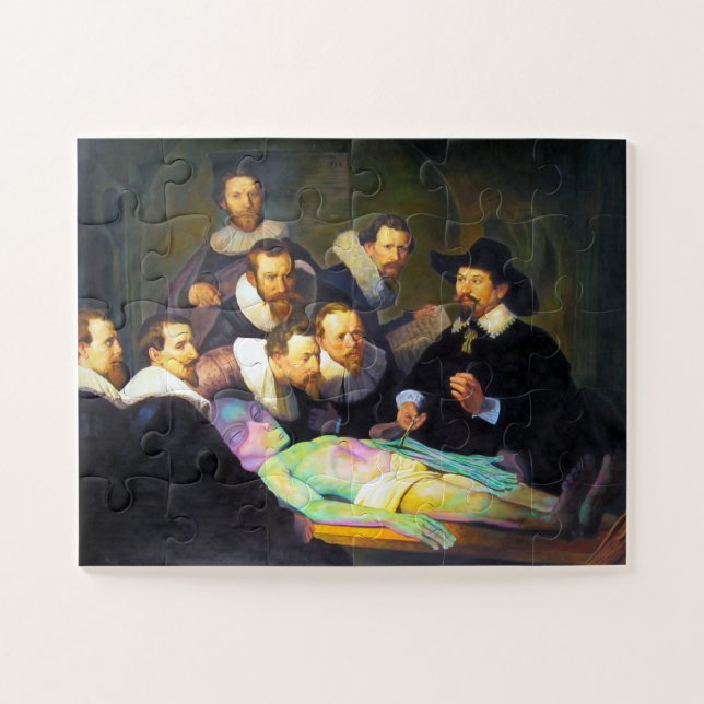 Puzzle Rembrandt Dr Tulp Anatomie La peinture de leçon (Horizontal)
