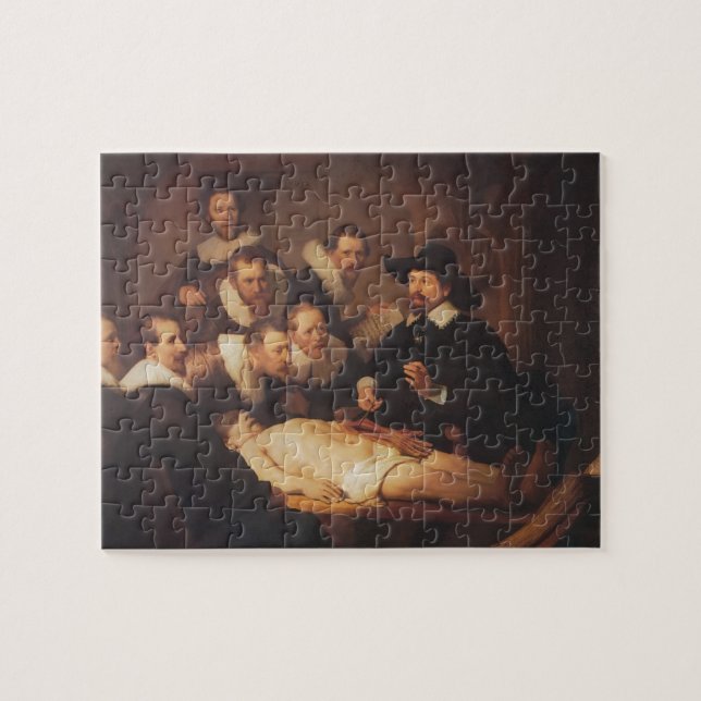 Puzzle Rembrandt la leçon d'anatomie de Dr. Nicolaes Tulp (Horizontal)