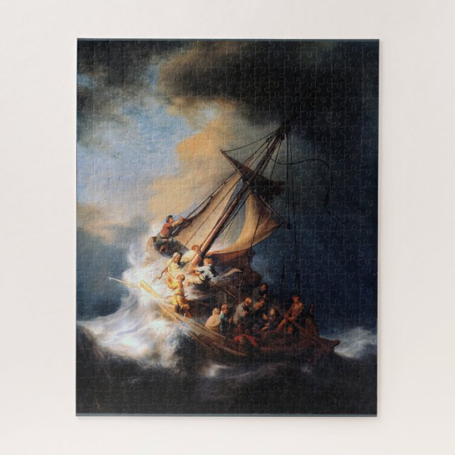 Puzzle Rembrandt - La tempête de la mer de Galilée (Vertical)