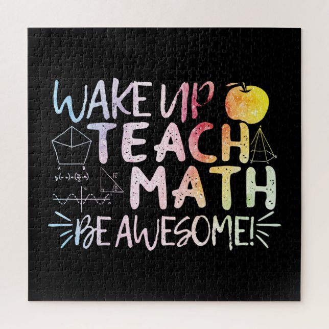 Puzzle Remerciement pour professeur de maths - Soyez géni (Vertical)