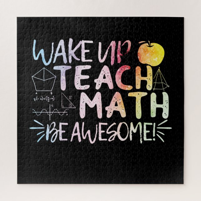 Puzzle Remerciement pour professeur de maths - Soyez géni (Vertical)