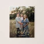 Puzzle Remerciements Automne Thanksgiving Automne Photo P<br><div class="desc">Les cadeaux photo font les meilleurs cadeaux ! Facile à personnaliser avec votre texte et/ou photo(s) pour un look personnalisé. Conçu par Berry Berry Sweet. Voir d'autres designs sur www.berryberrysweet.com</div>