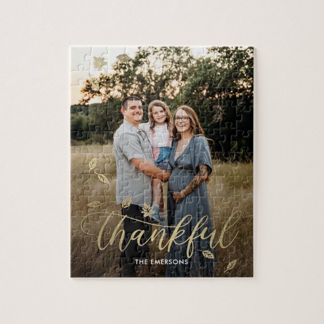Puzzle Remerciements Automne Thanksgiving Automne Photo P (Vertical)