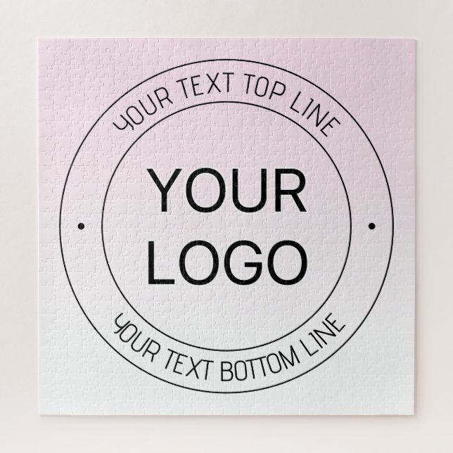 Puzzle Remplacement de logo facile & Texte éditable Ombre (Vertical)