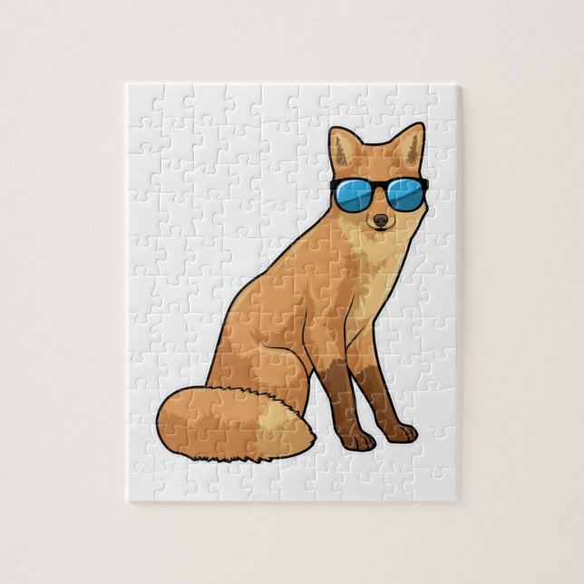Puzzle Renard avec lunettes de soleil (Vertical)