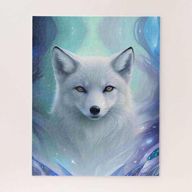 Puzzle Renard blanc Extraordinaire sur Icy Land (Vertical)