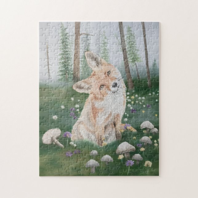 Puzzle Renard de la Forêt Enchantée Jigsaw (Vertical)