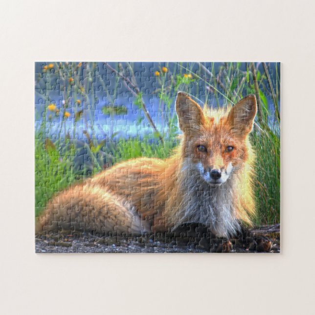 Puzzle Renard d'hiver Québec Canada. (Horizontal)