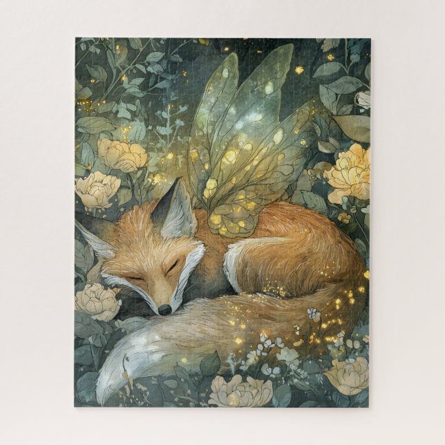 Puzzle Renard magique endormi de la forêt (Vertical)