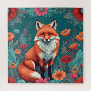 Puzzle Renard orange mignon