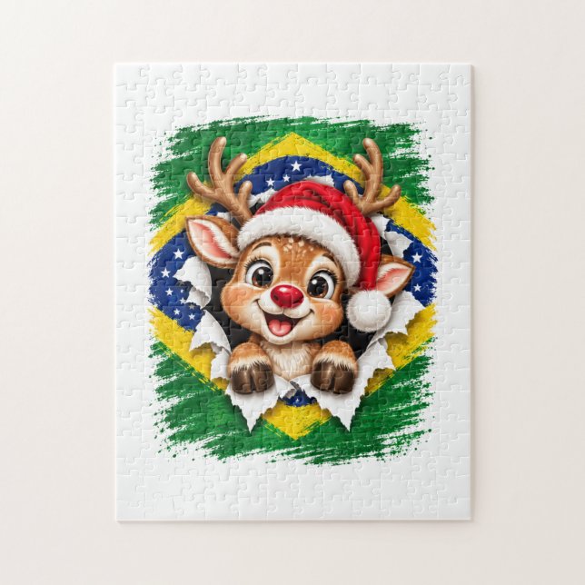 Puzzle Renneau de Noël brésilien (Vertical)