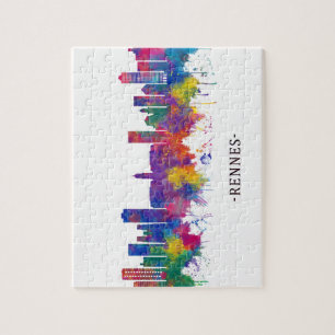 Puzzle Rennes France Skyline