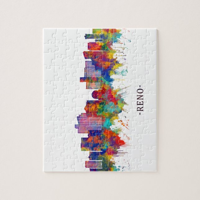 Puzzle Reno Nevada Skyline (Vertical)
