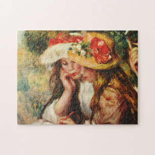 Puzzle Renoir deux filles lisant dans la tuile de jardin