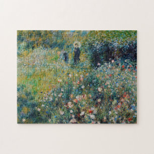Puzzle Renoir - Femme avec un parasol dans un jardin