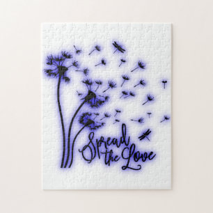 Puzzle Répandre Les Dandelions Amoureux et les libellules