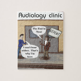 Puzzle Repent for the Audiologist Office Funny