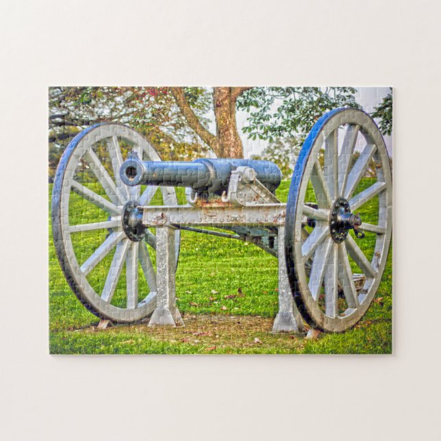 Puzzle Replica Cannon Nova Scotia Canada. (Horizontal)