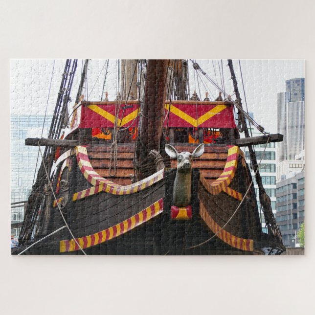 Puzzle Réplique de Golden Hind, Londres, Angleterre (Horizontal)
