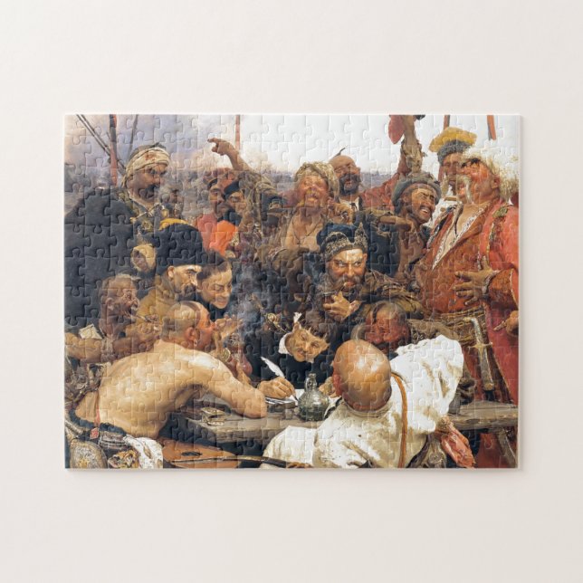 Puzzle Réponse de l'Ukrainien Kozaky/Cossacks par Repin (Horizontal)